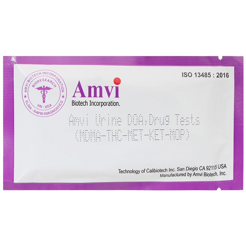 Que xét nghiệm ma túy AMVI Urine Doa Drug Tests (MDMA-THC-MET-KET-MOP) hộp 15 que - 1